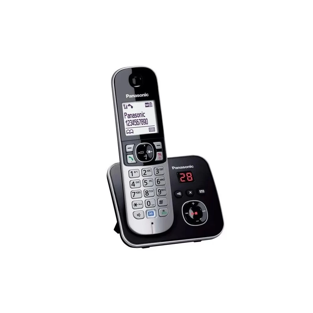 PANASONIC KX-TG6821PDB vezeték nélküli telefon üzenetrögzítővel, fekete/ezüst PANASONIC KX-TG6821PDB vezeték nélküli telefon üzenetrögzítővel, fekete/ezüst