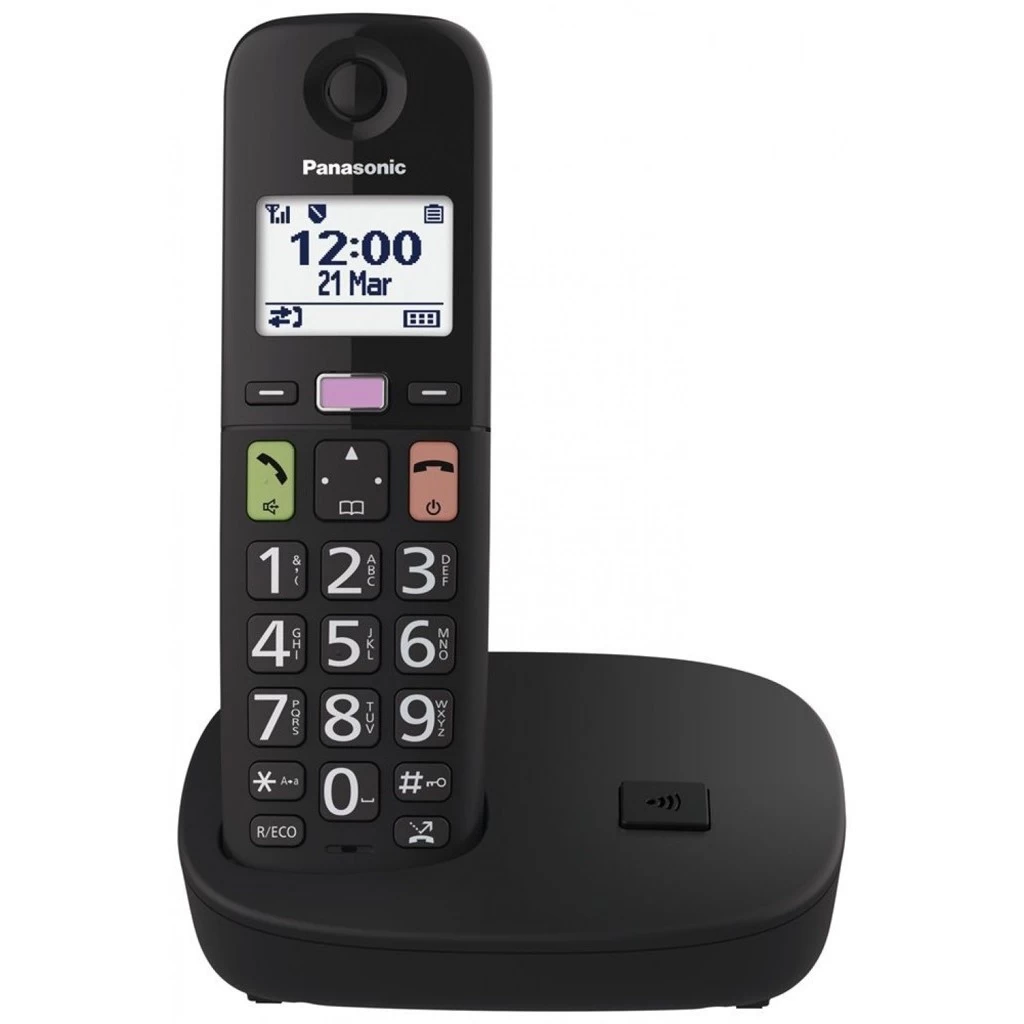 PANASONIC KX-TGU110FXB vezeték nélküli telefon időseknek kialakítva, fekete PANASONIC KX-TGU110FXB vezeték nélküli telefon időseknek kialakítva, fekete