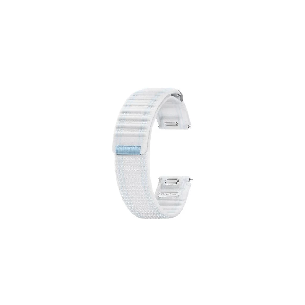 ET-SVL31LWE Samsung Galaxy Watch 4/4 Classic/5/5 Pro/6/6 Classic/7/FE készülékhez óra szíj M/L fehér/kék