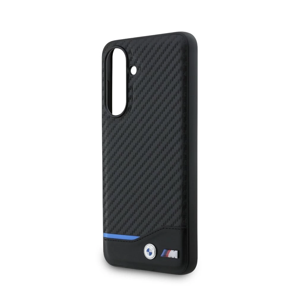 BMW M PU Carbon Blue Line tok Samsung Galaxy A56 készülékhez fekete