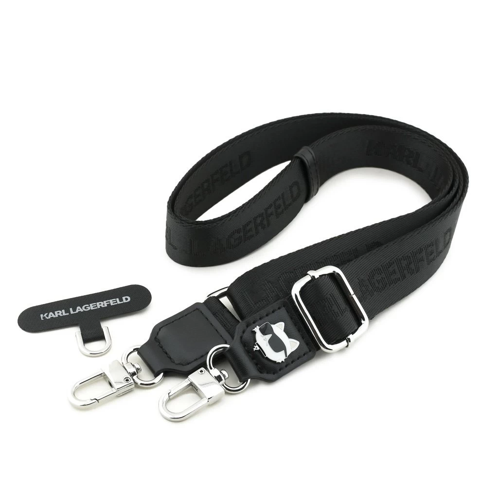 Karl Lagerfeld Univerzális Válltáska Pánt Choupette Patch fekete