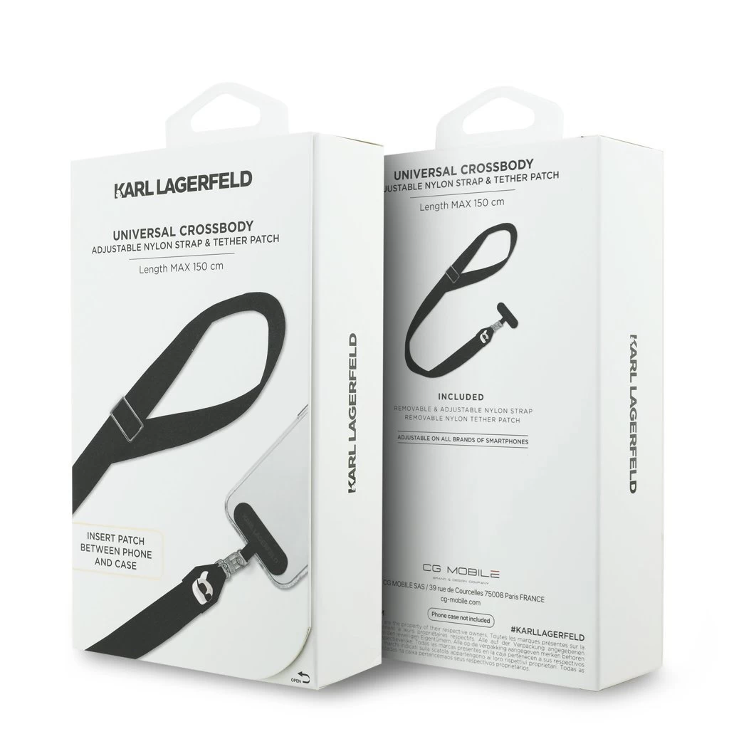 Karl Lagerfeld univerzális keresztpánt Karl Patch fekete
