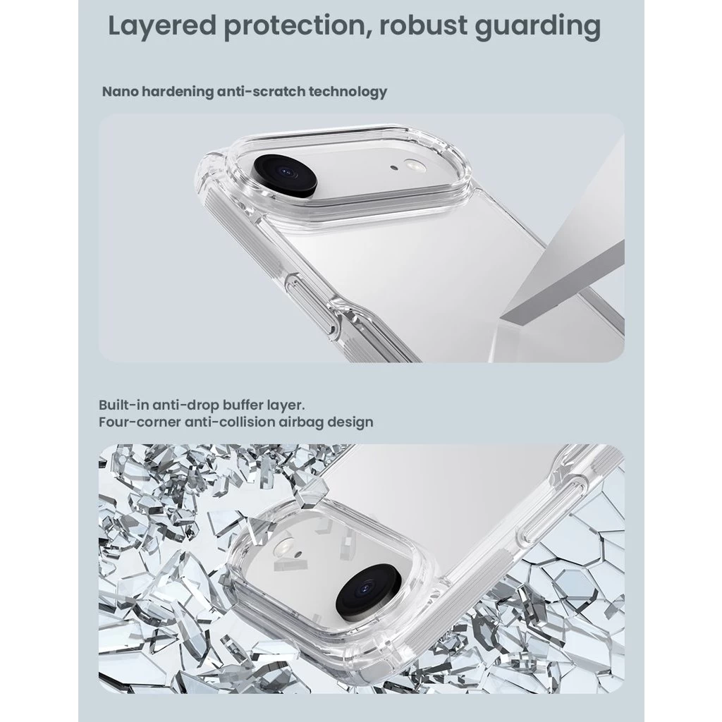 Nillkin Nature TPU PRO tok Apple iPhone 17 Air készülékhez átlátszó