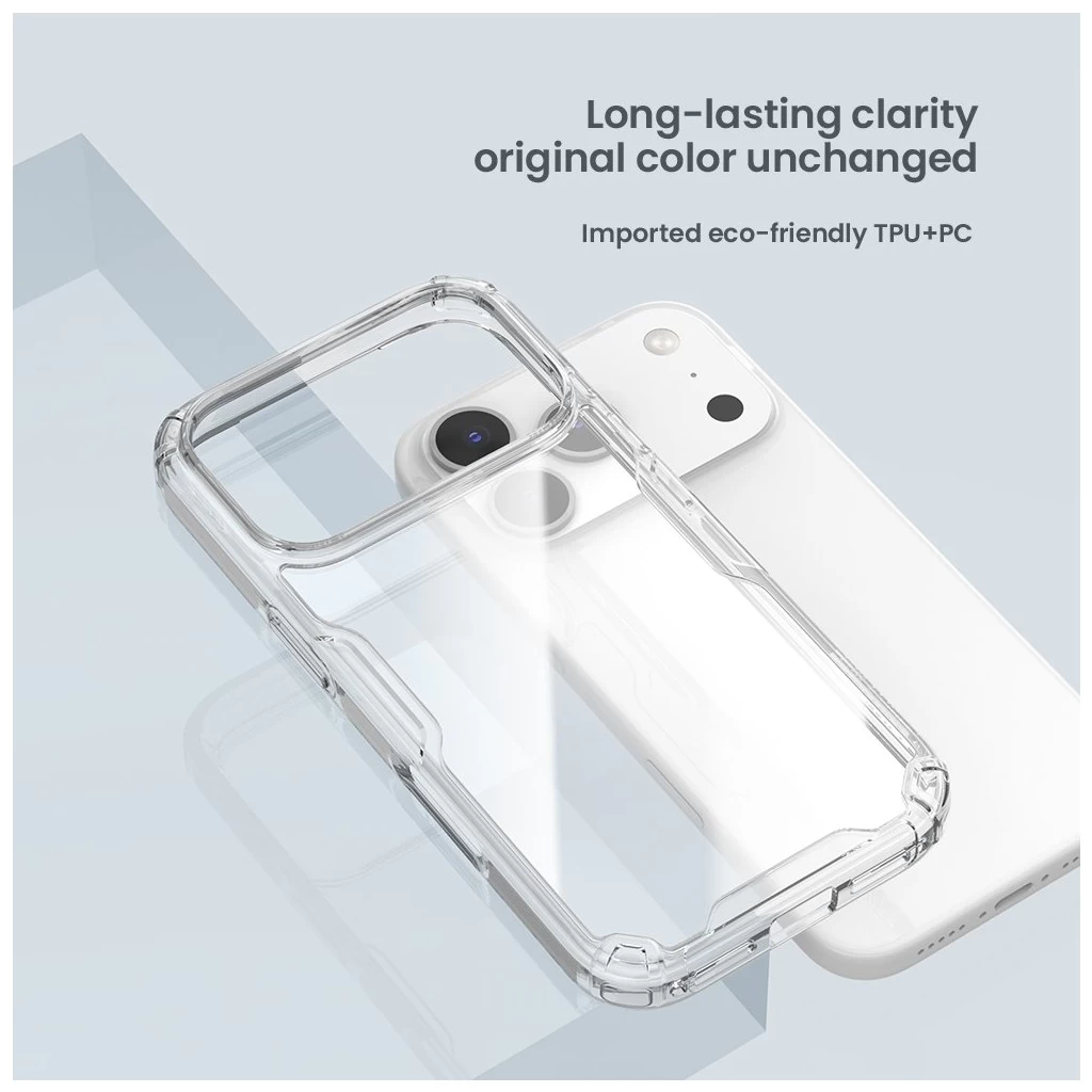 Nillkin Nature TPU PRO tok Apple iPhone 17 Air készülékhez átlátszó