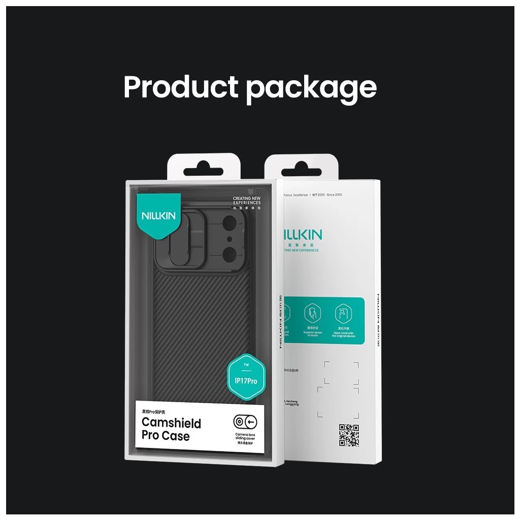 Nillkin CamShield PRO tok Apple iPhone 17 Pro készülékhez kék