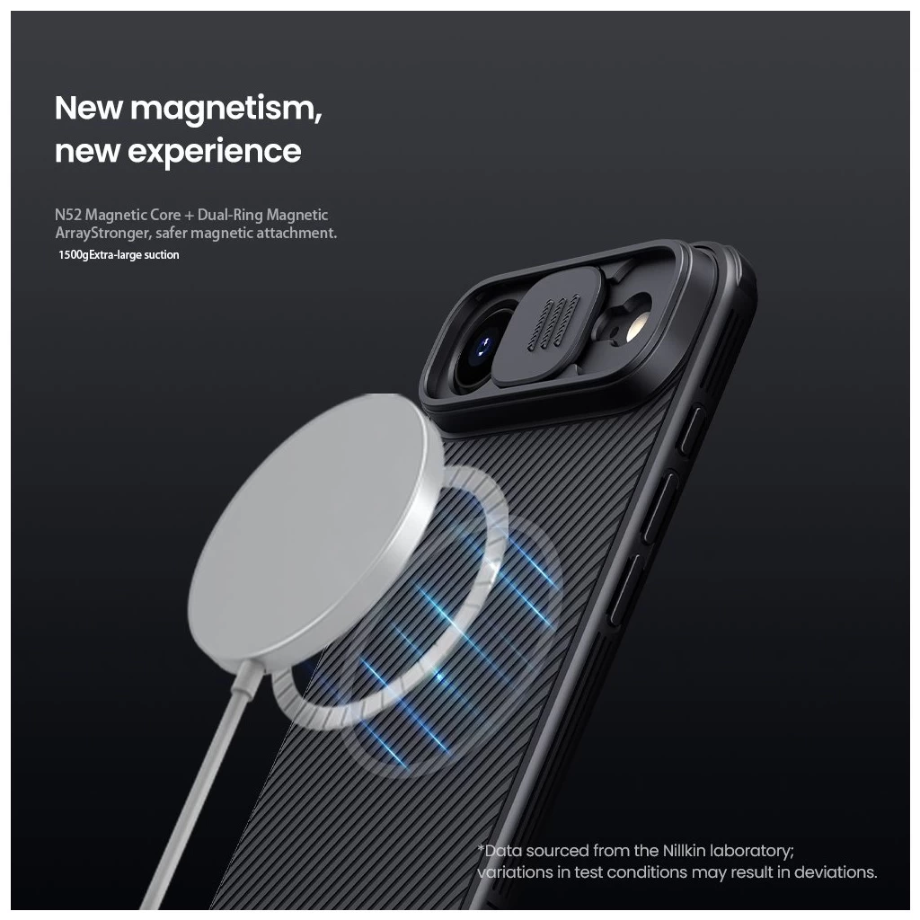 Nillkin CamShield PRO mágneses kemény tok Apple iPhone 17 készülékhez fekete