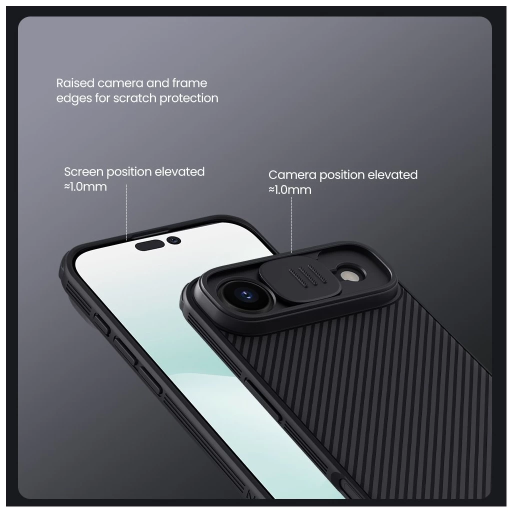 Nillkin CamShield PRO mágneses kemény tok Apple iPhone 17 készülékhez fekete