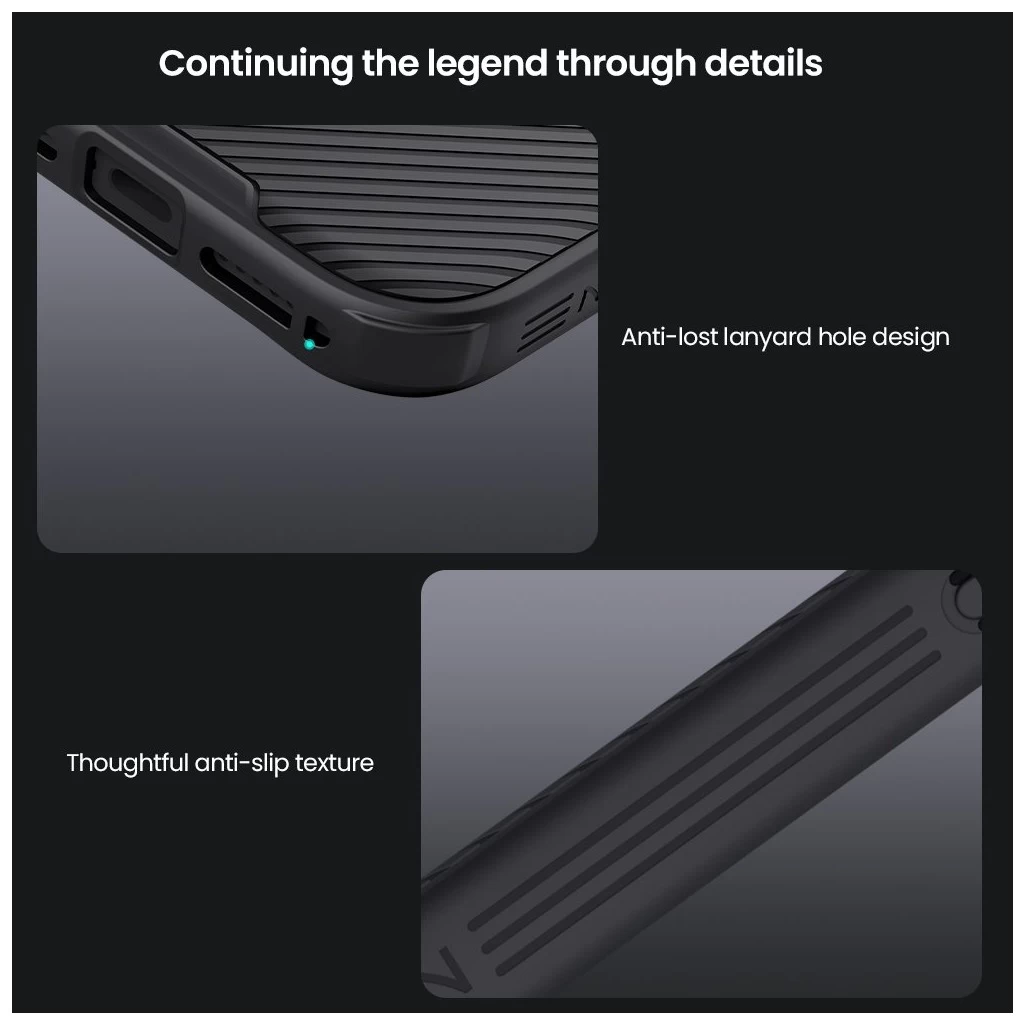 Nillkin CamShield PRO mágneses kemény tok Apple iPhone 17 Pro készülékhez fekete