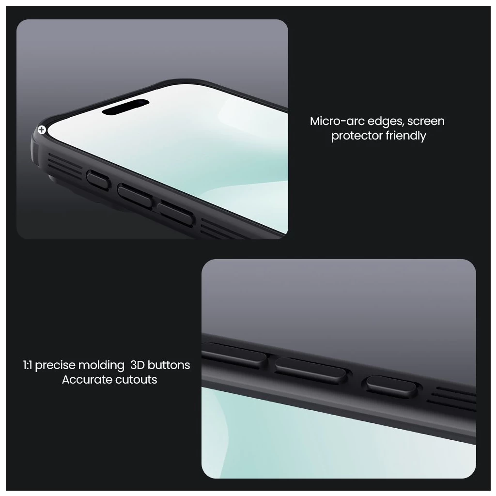 Nillkin CamShield PRO mágneses kemény tok Apple iPhone 17 Pro készülékhez fekete