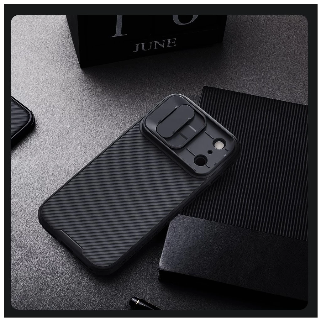 Nillkin CamShield PRO mágneses kemény tok Apple iPhone 17 Pro készülékhez fekete