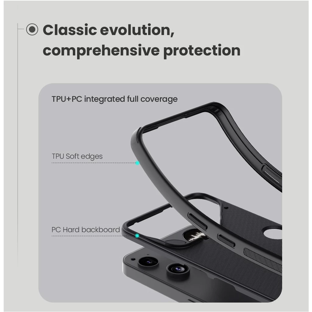 Nillkin Super Frosted PRO háttaltok Nothing Phone 3 készülékhez fekete