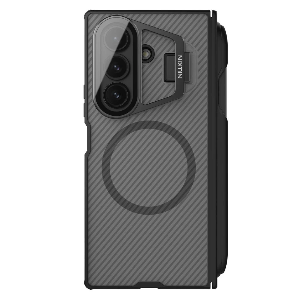Nillkin CamShield Prop Magnetic Pen Slot tok Samsung Galaxy Z Fold 7 készülékhez átlátszó fekete