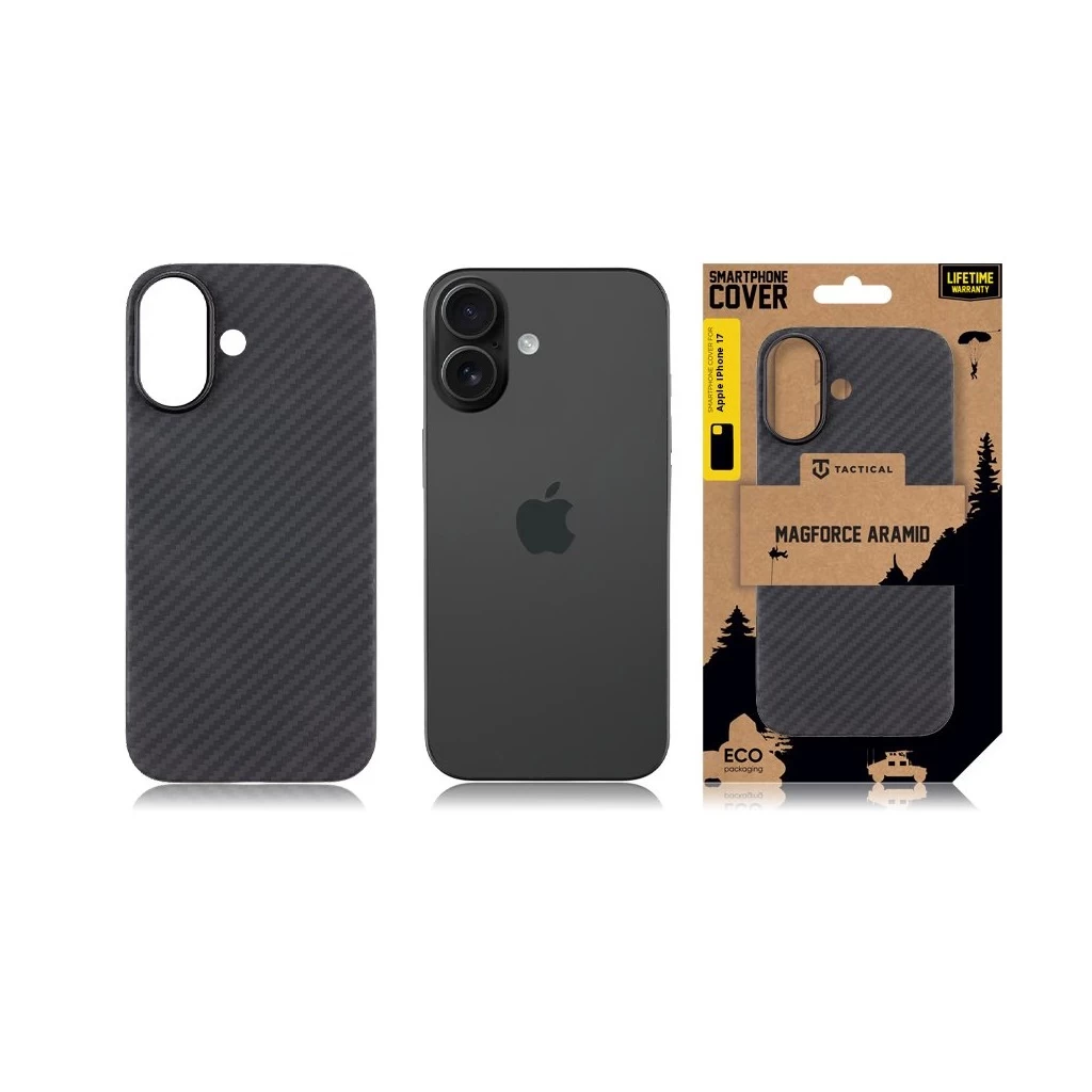 Tactical MagForce Aramid tok Apple iPhone 17 készülékhez fekete