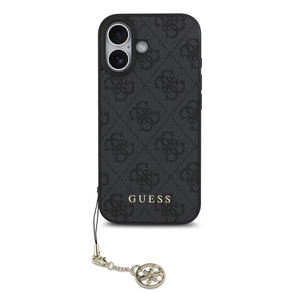 Guess 4G Charm tok iPhone 17 készülékhez Tone on Tone szürke