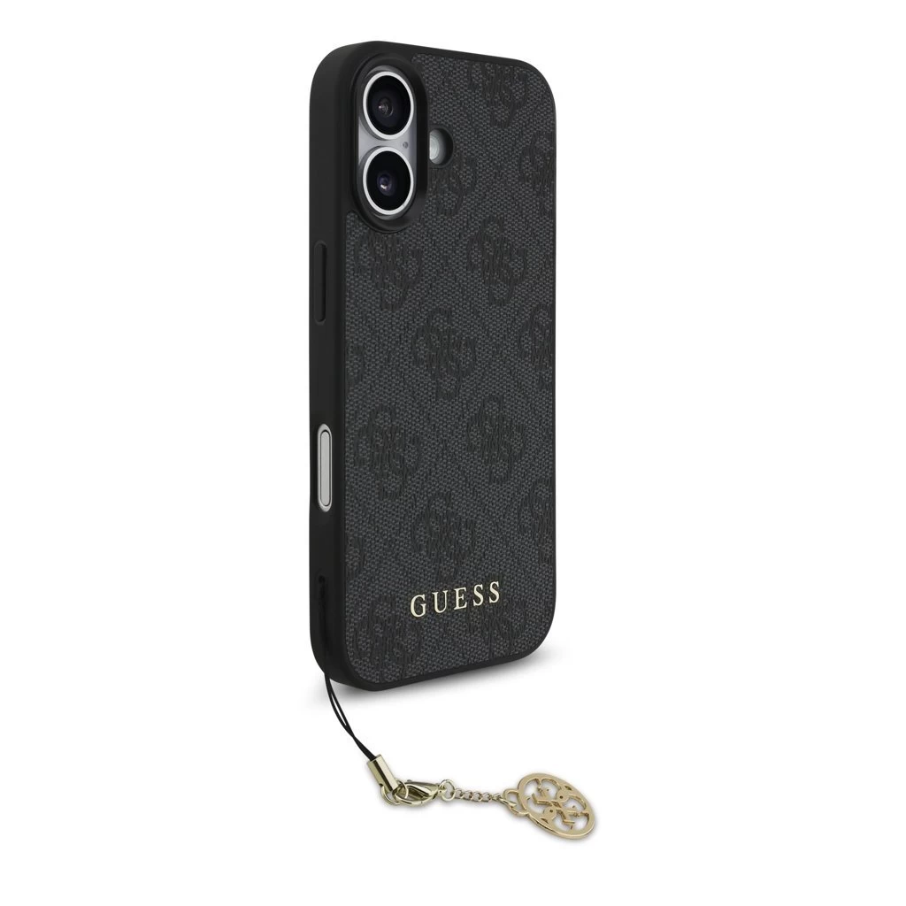 Guess 4G Charm tok iPhone 17 készülékhez Tone on Tone szürke