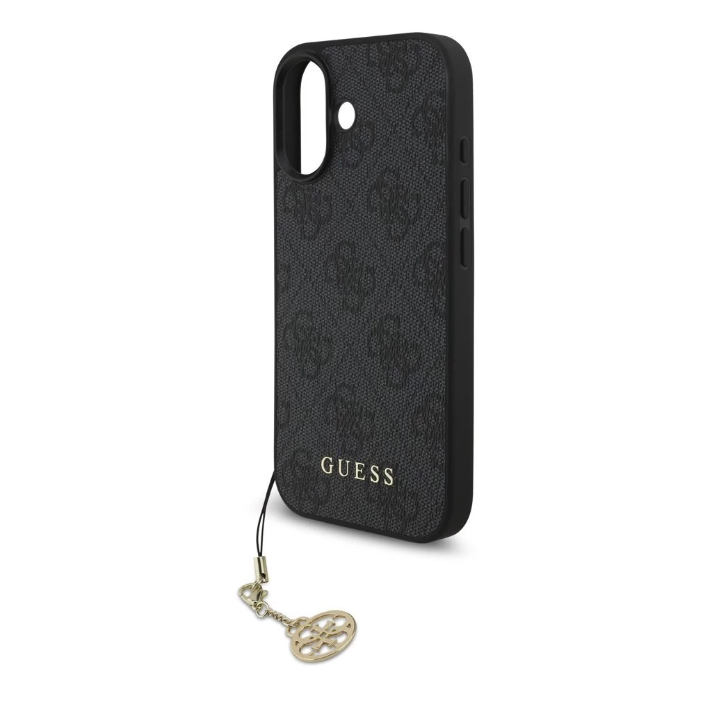 Guess 4G Charm tok iPhone 17 készülékhez Tone on Tone szürke
