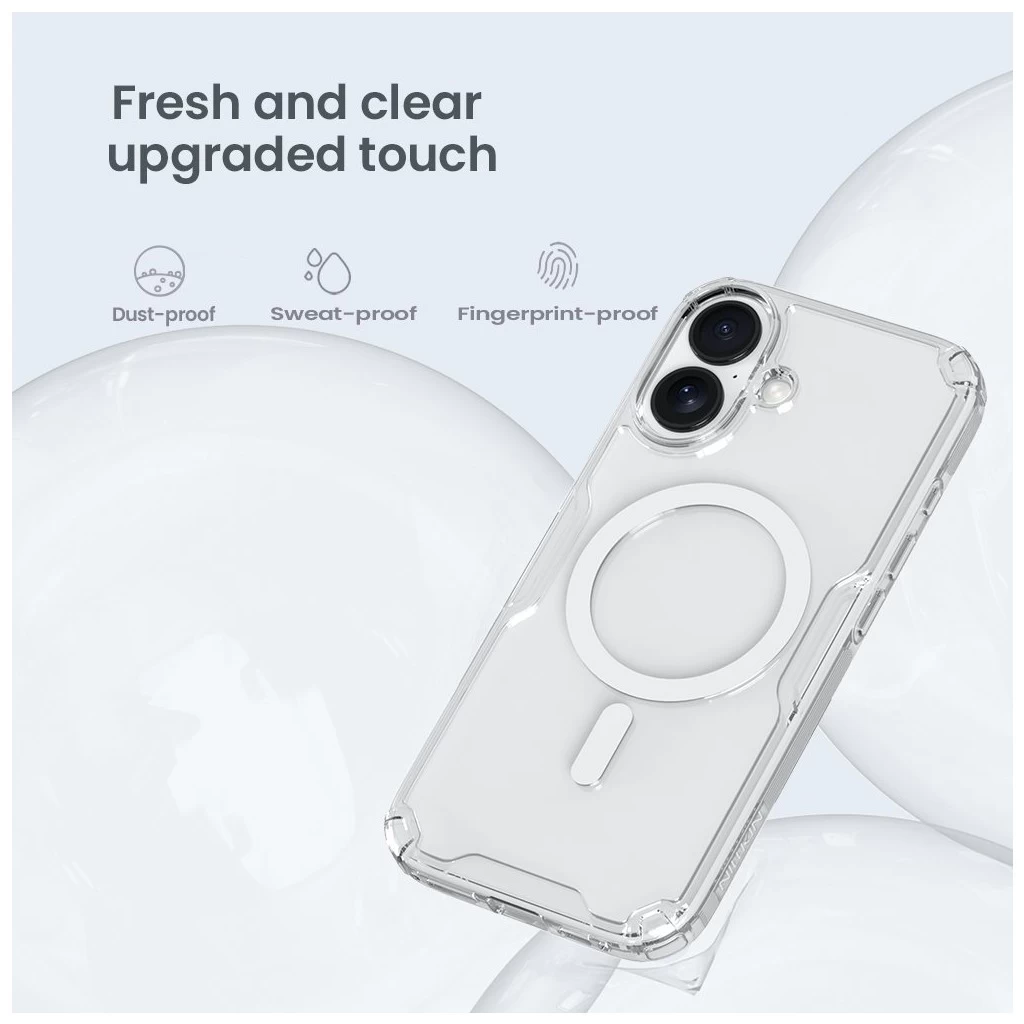 Nillkin Nature TPU PRO mágneses tok Apple iPhone 17 készülékhez átlátszó