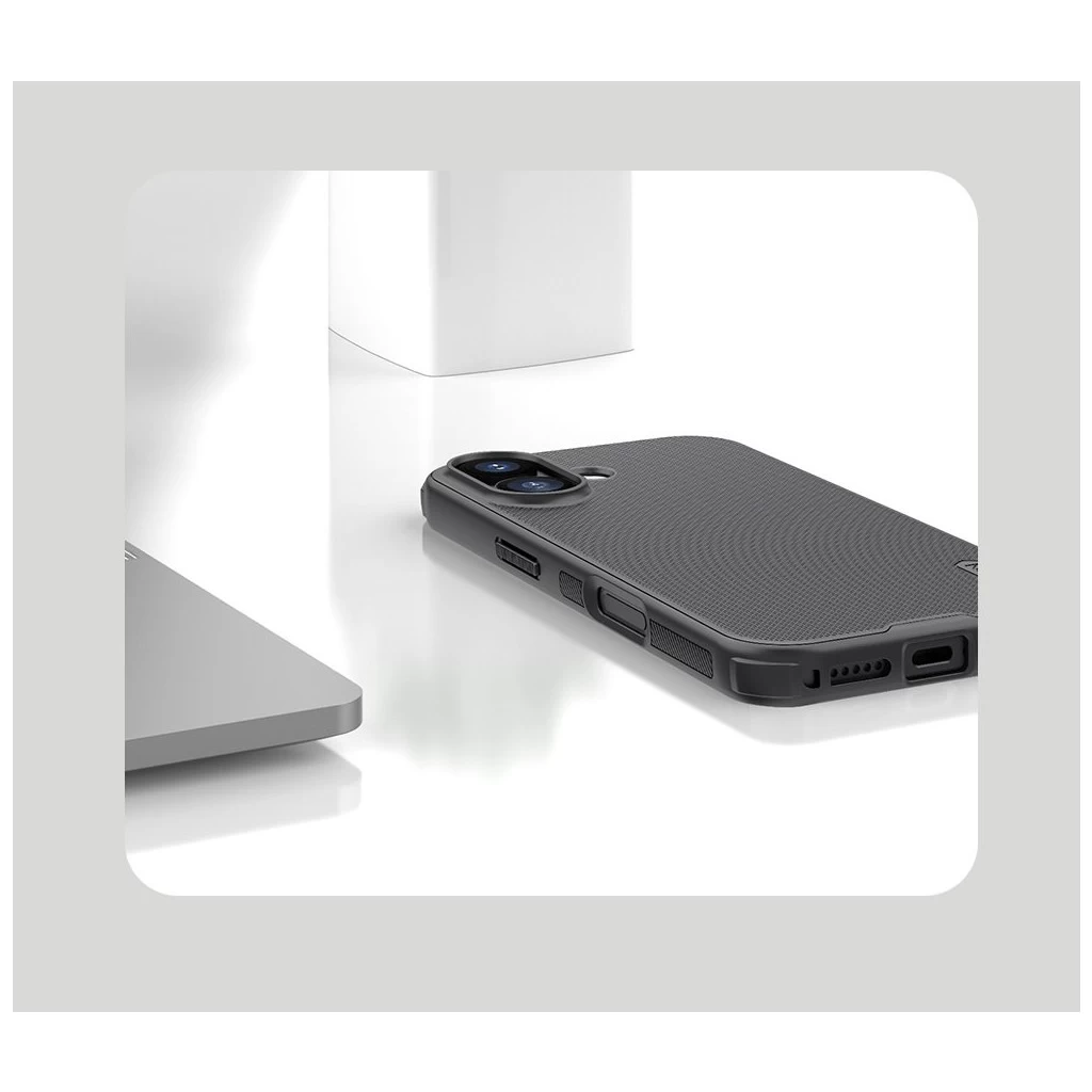 Nillkin Super Frosted PRO hátsó tok Apple iPhone 17 készülékhez sötét zöld