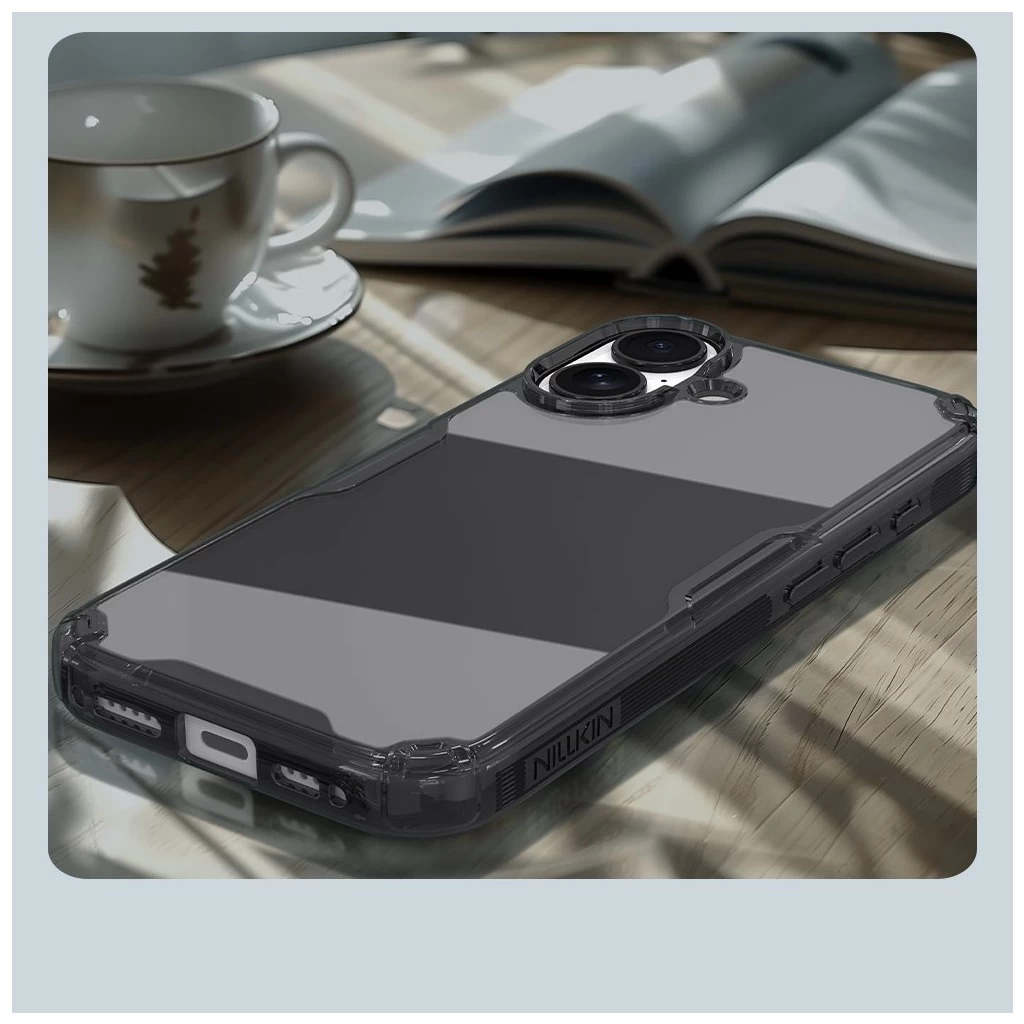 Nillkin Nature TPU PRO tok Apple iPhone 17 készülékhez áttetsző fekete
