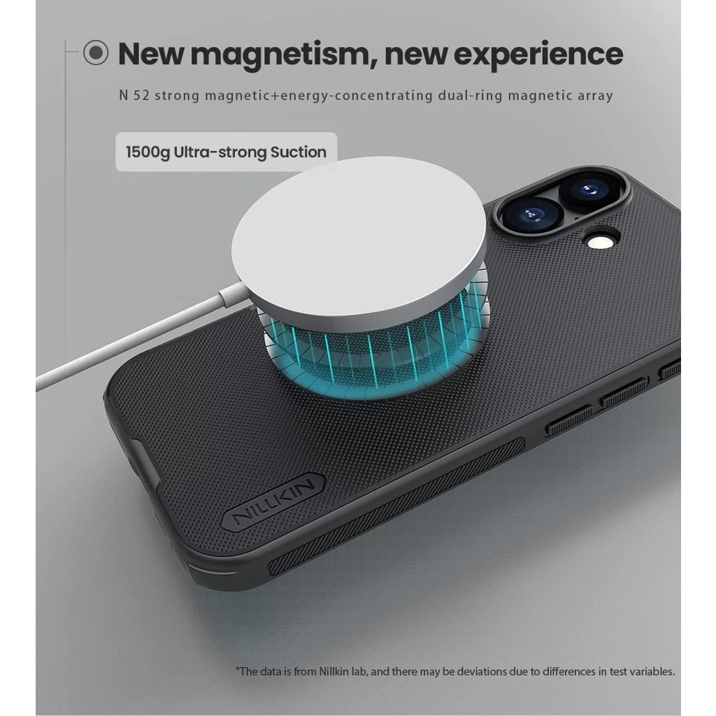 Nillkin Super Frosted PRO mágneses hátsó tok Apple iPhone 17 készülékhez fekete