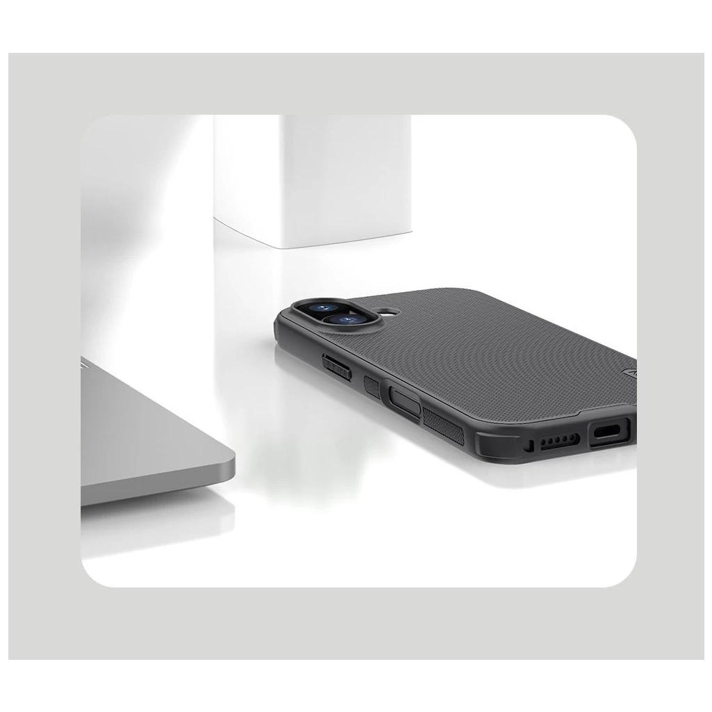 Nillkin Super Frosted PRO mágneses hátsó tok Apple iPhone 17 készülékhez fekete