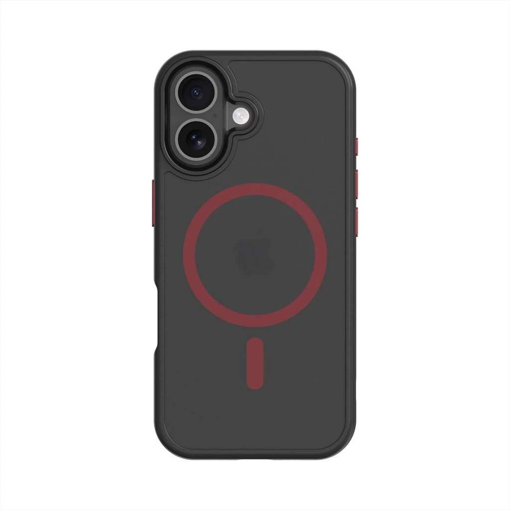 Tactical MagForce Hyperstealth 2.0 tok iPhone 17 készülékhez fekete/piros
