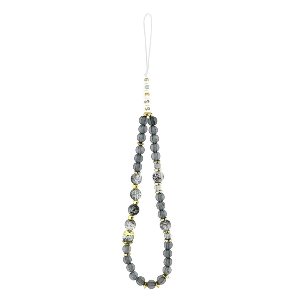 Guess IML Flowers Strap MagSafe tok iPhone 17 készülékhez fekete