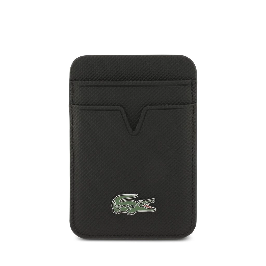 Lacoste Iconic Petit Pique MagSafe tok + pénztárca iPhone 17 készülékhez fekete