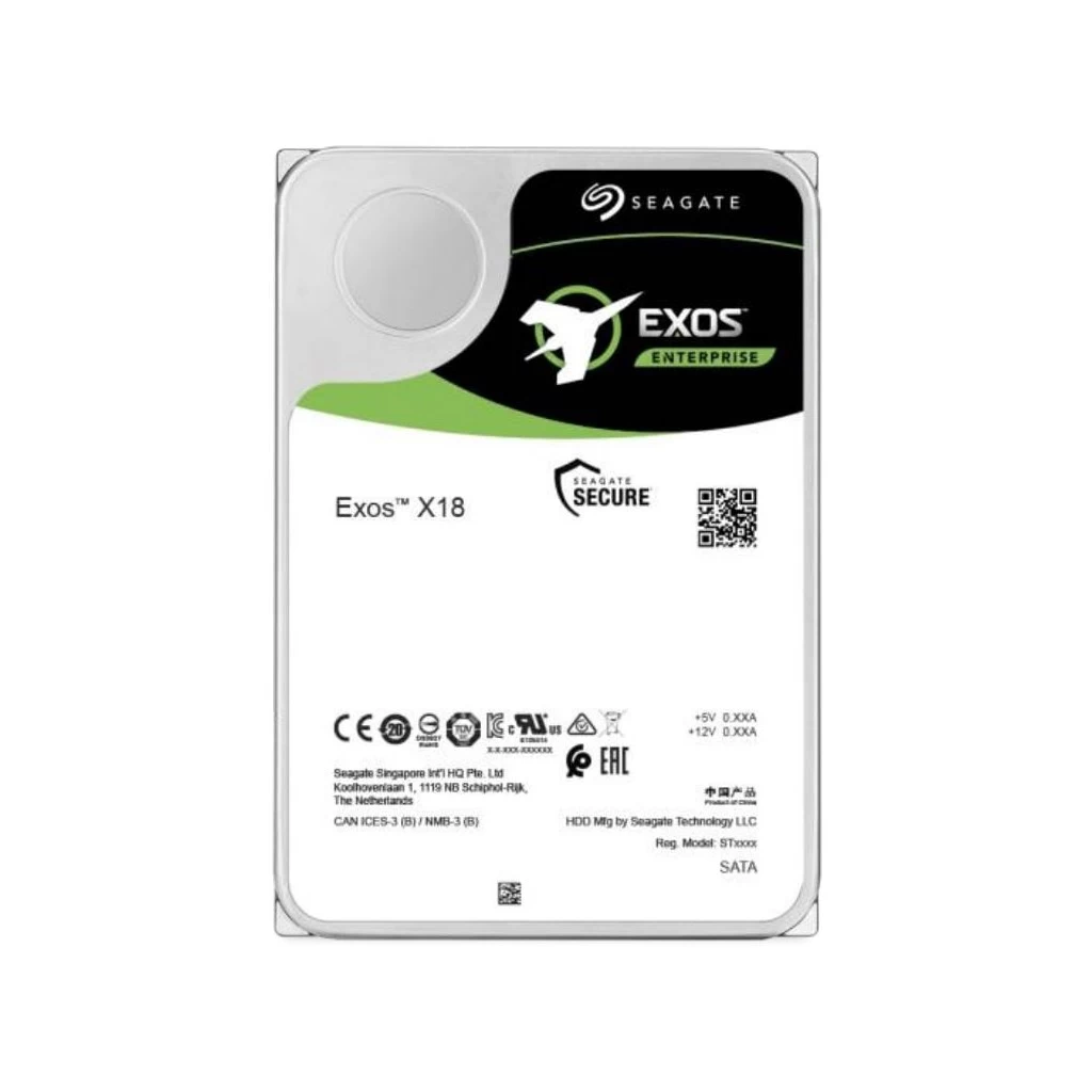18TB Seagate 3.5″ Exos X18 SAS merevlemez (ST18000NM004J)