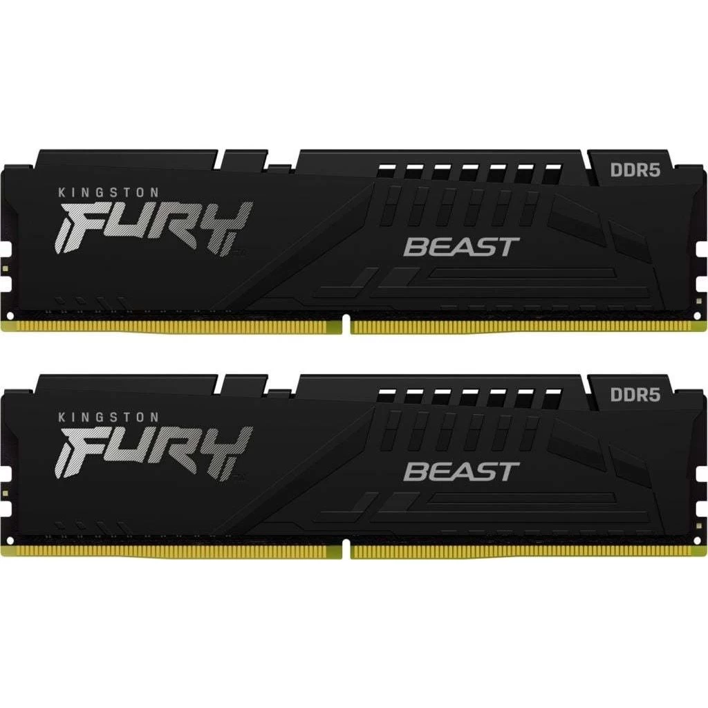64GB 6000MHz DDR5 RAM Kingston Fury Beast CL36 (2x32GB) (KF560C36BBEK2-64)