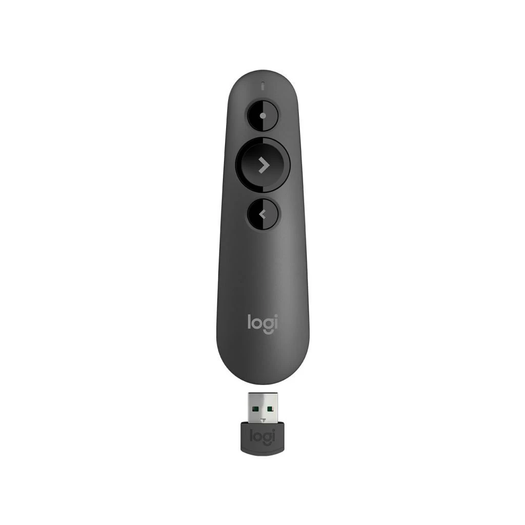 Logitech R500s lézer pointer prezentáló eszköz, grafitszürke (910-005843)