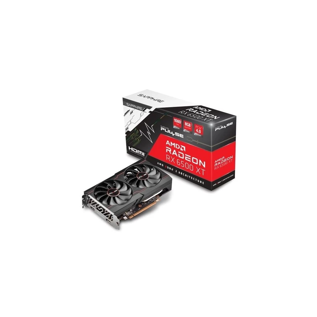 Sapphire Radeon RX 6500 XT 8GB Pulse Gaming OC videokártya (11314-08-20G)