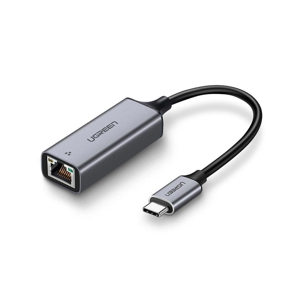 UGREEN RJ45 USB-C– Gigabit Ethernet alumínium adapter szürke (50737)