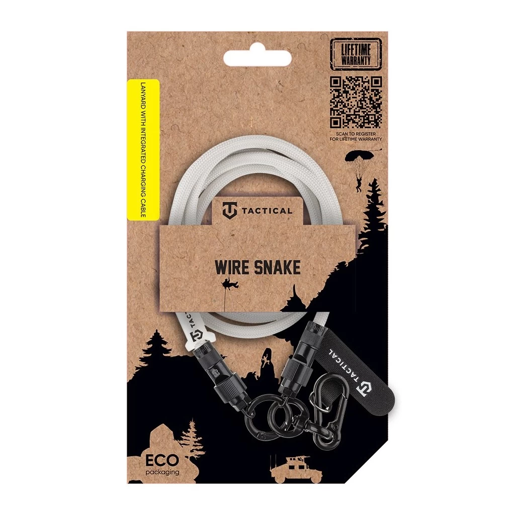 Tactical Wire Snake USB-C kábel 1.2m fehér