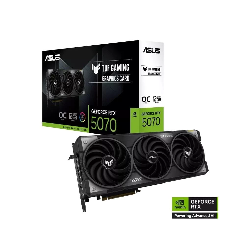 ASUS GeForce RTX 5070 12GB TUF Gaming OC Edition videokártya (TUF-RTX5070-O12G-GAMING)