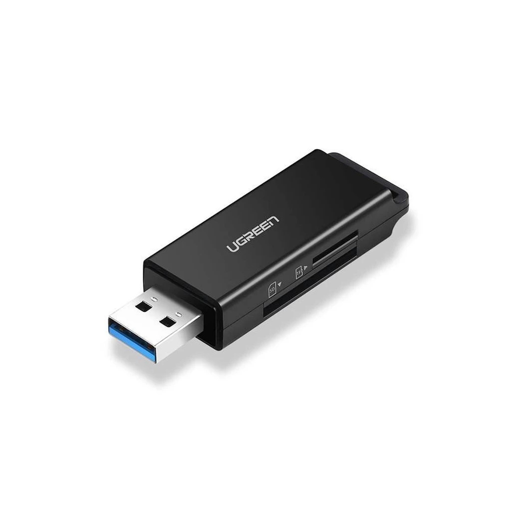 UGREEN CM104 SD / microSD USB 3.0 memóriakártya-olvasó fekete (40752)