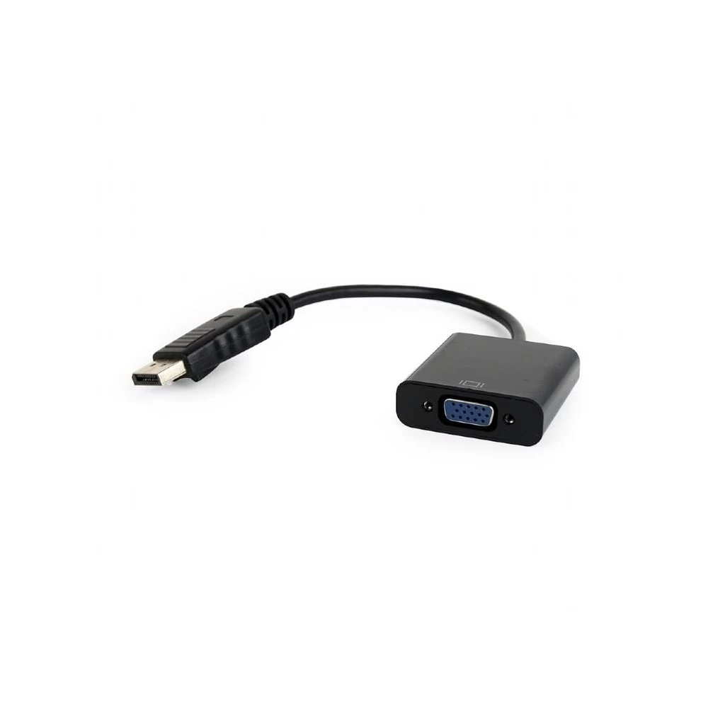 Gembird Displayport -> VGA M/F adapter 0.2m fekete (AB-DPM-VGAF-02)