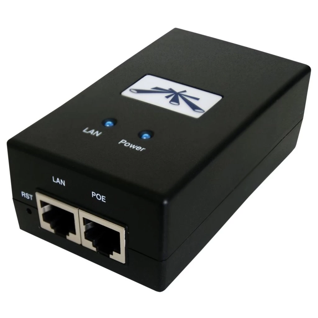 Ubiquiti POE-24-12W Passive PoE Adapter and LAN Port