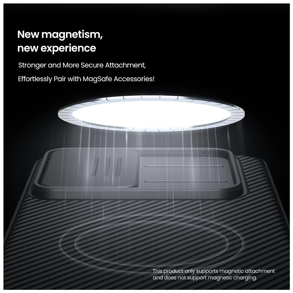 Nillkin CamShield PRO mágneses kemény tok Samsung Galaxy A17 5G készülékhez fekete