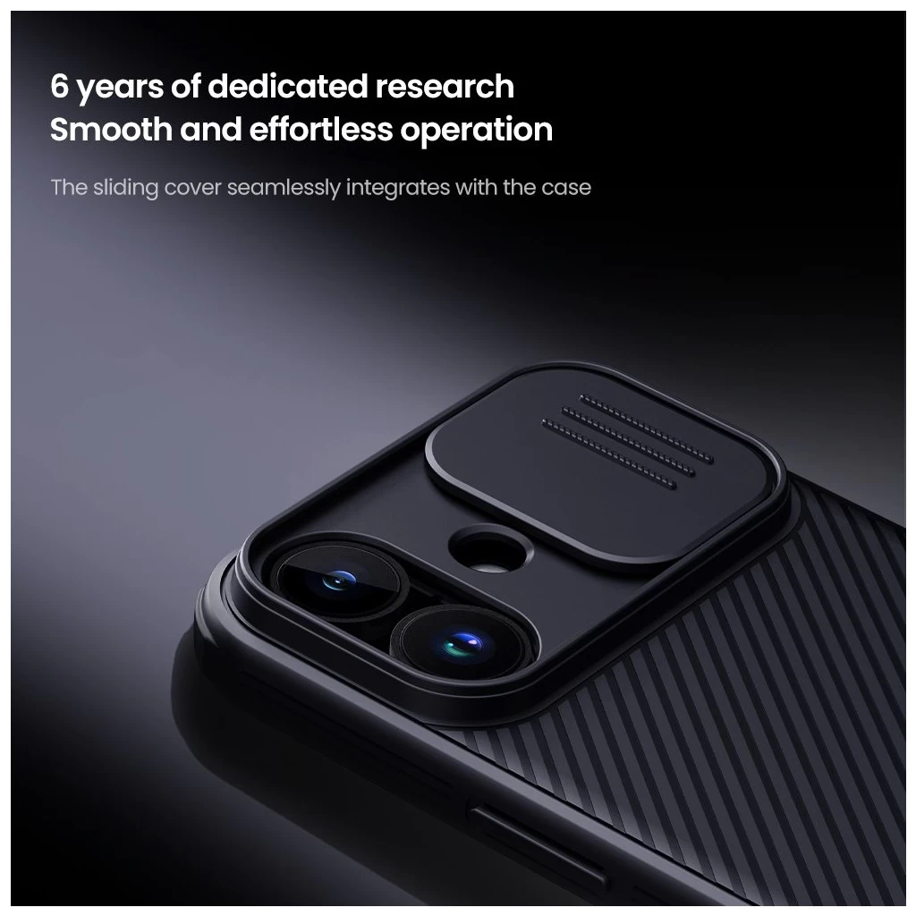 Nillkin CamShield PRO tok Apple iPhone 17 készülékhez sötét zöld