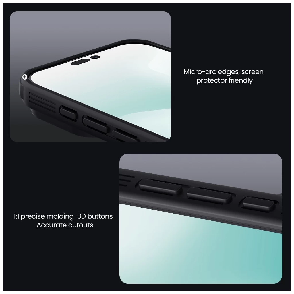 Nillkin CamShield PRO tok Apple iPhone 17 készülékhez sötét zöld