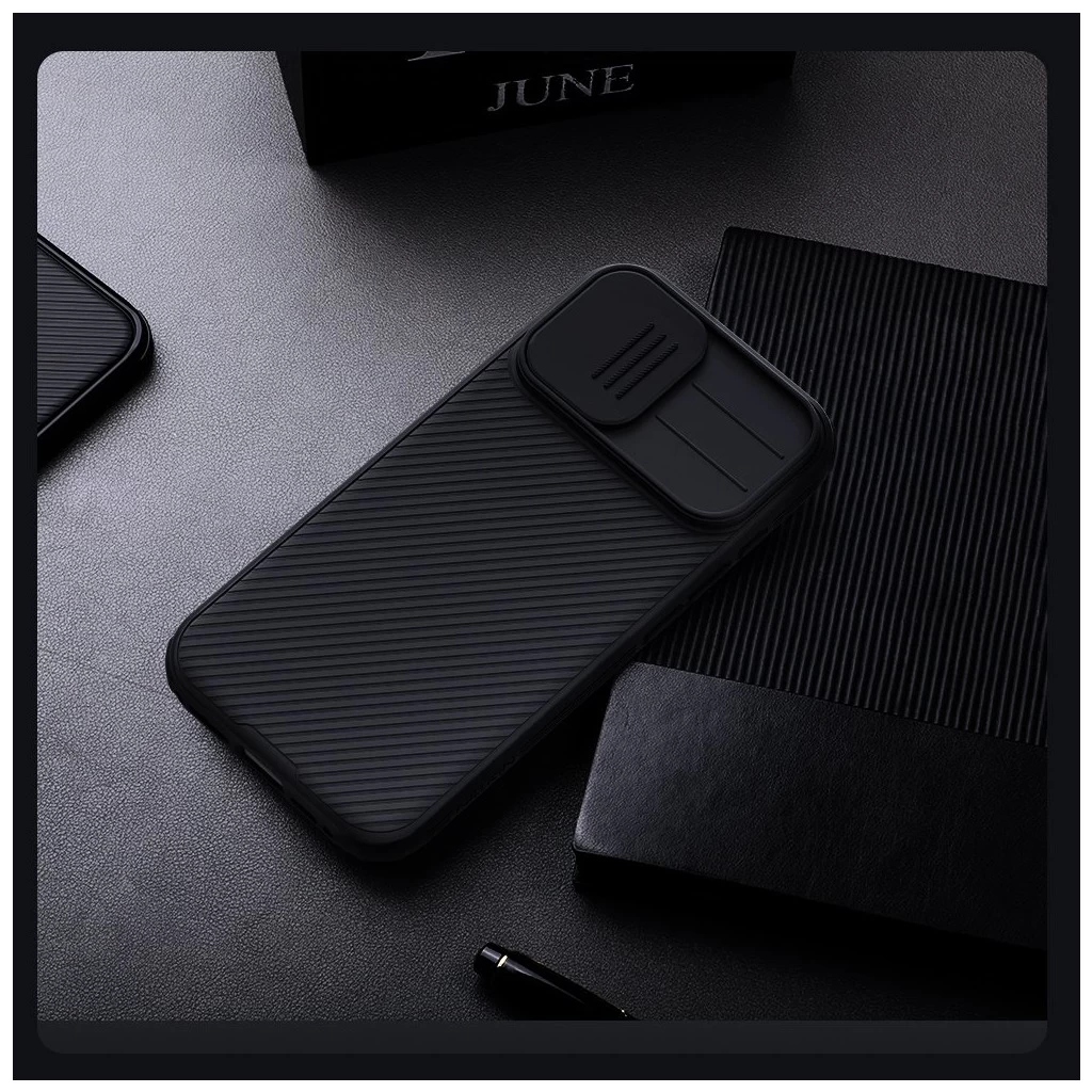 Nillkin CamShield PRO tok Apple iPhone 17 készülékhez sötét zöld