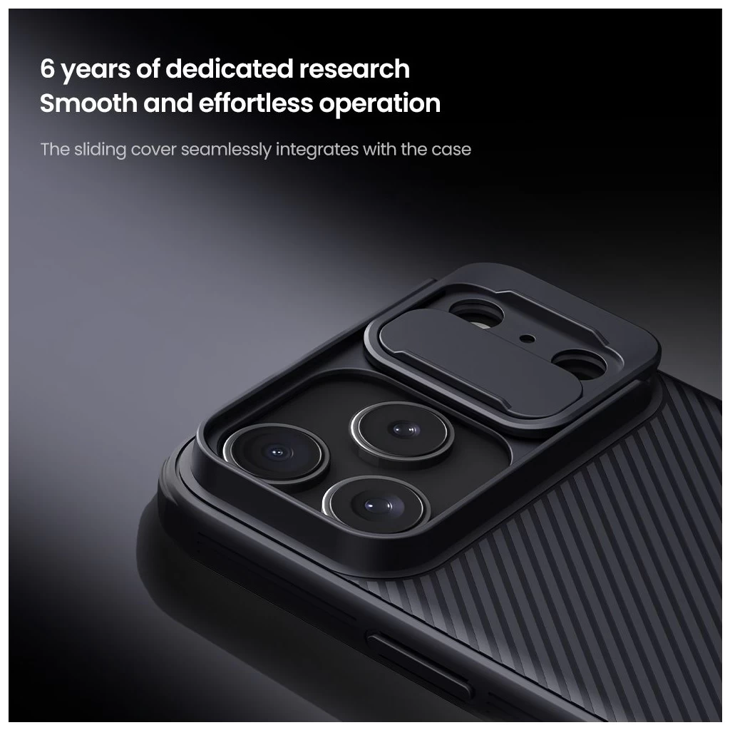 Nillkin CamShield PRO tok, Apple iPhone 17 Pro Max készülékhez, sötét zöld