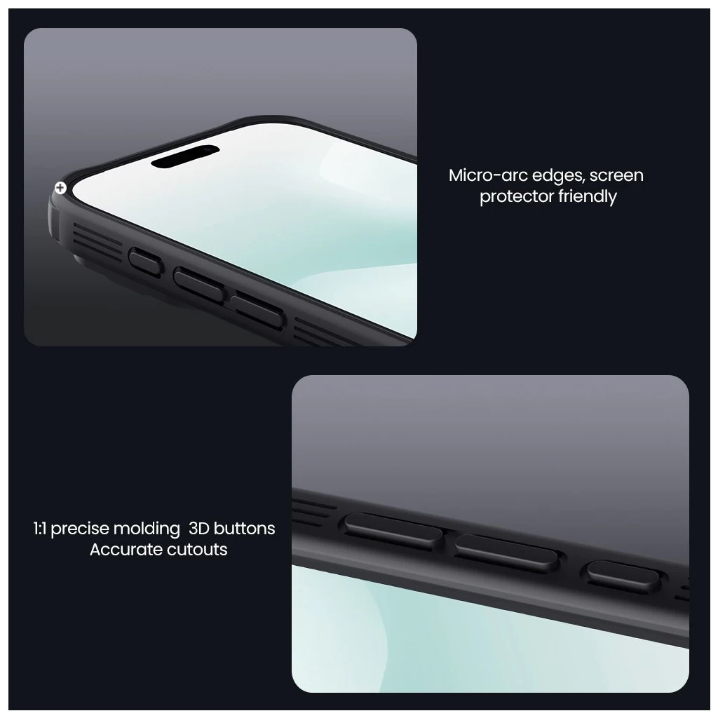 Nillkin CamShield PRO tok, Apple iPhone 17 Pro Max készülékhez, sötét zöld