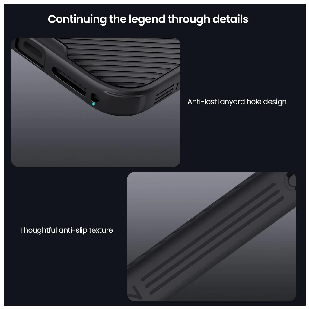 Nillkin CamShield PRO tok, Apple iPhone 17 Pro Max készülékhez, sötét zöld