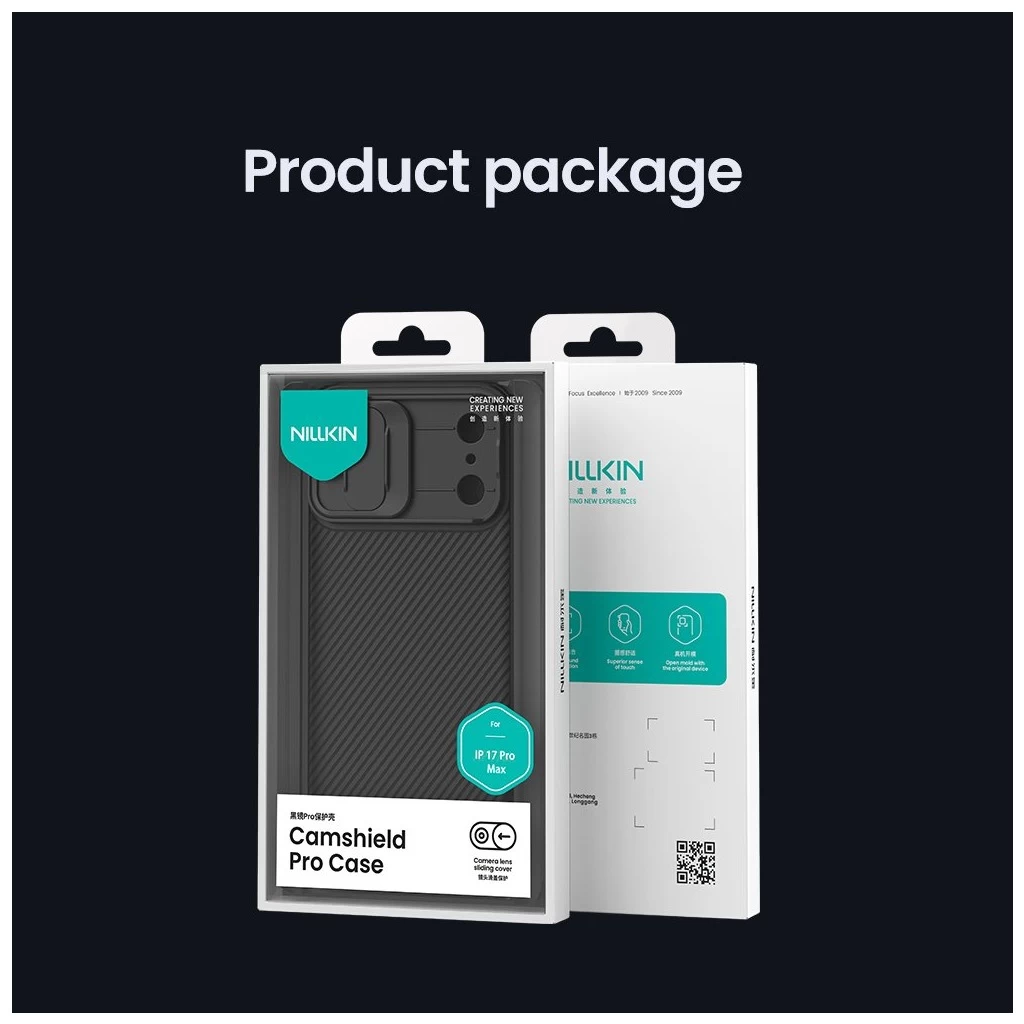 Nillkin CamShield PRO tok, Apple iPhone 17 Pro Max készülékhez, sötét zöld