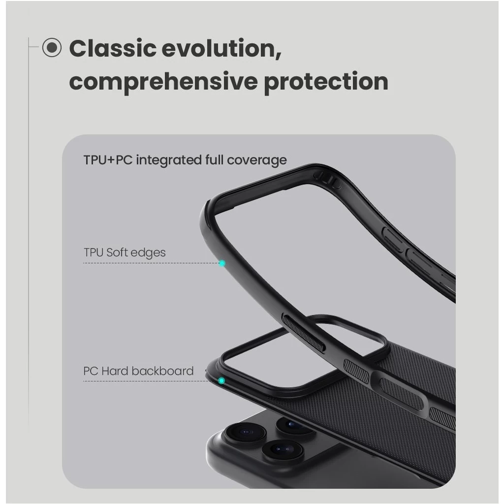 Nillkin Super Frosted PRO tok Apple iPhone 17 Pro Max készülékhez kék