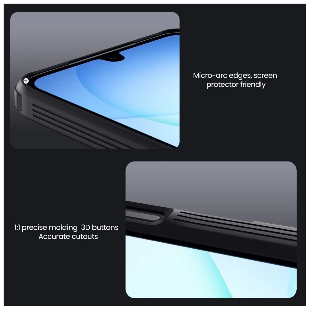 Nillkin Super Frosted PRO mágneses háttalitok Samsung Galaxy A17 5G készülékhez fekete