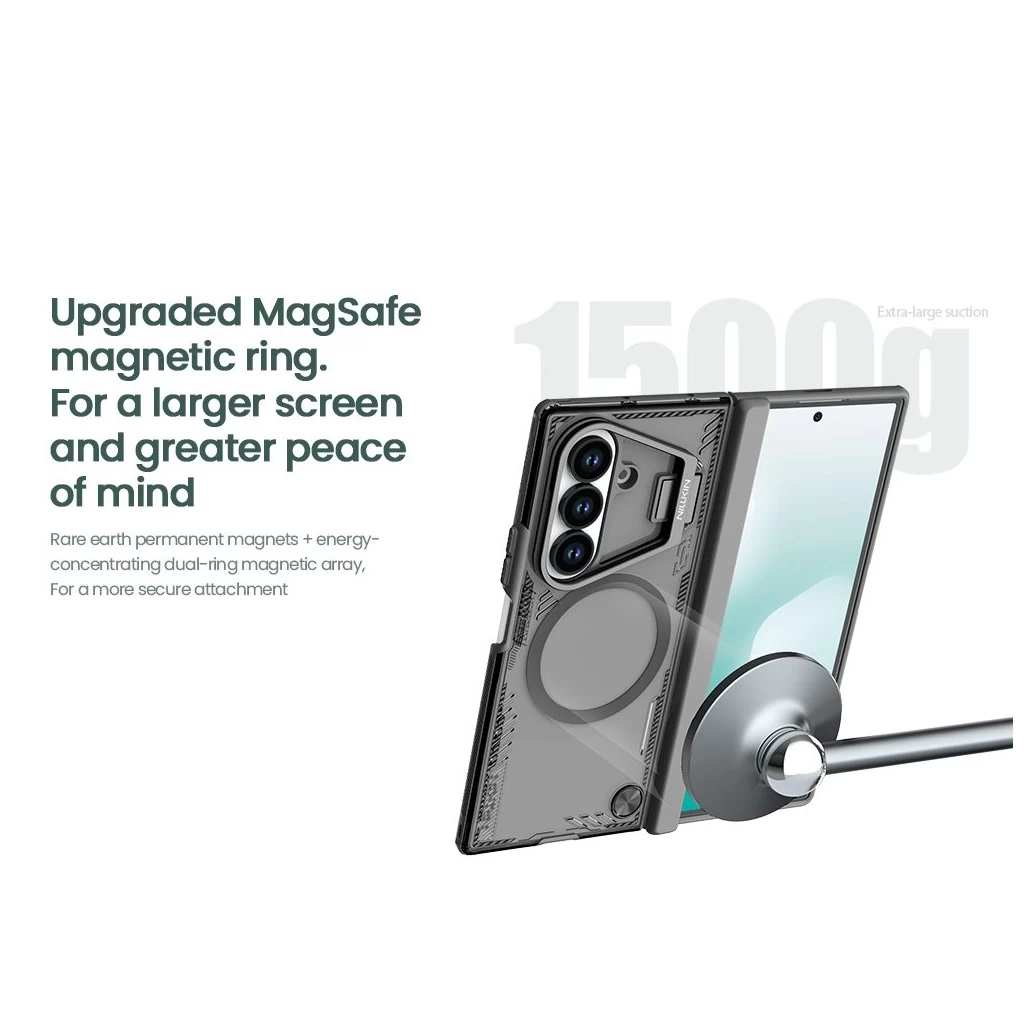 Nillkin Iceblade Prop mágneses tok Samsung Galaxy Z Fold 7 készülékhez zöld