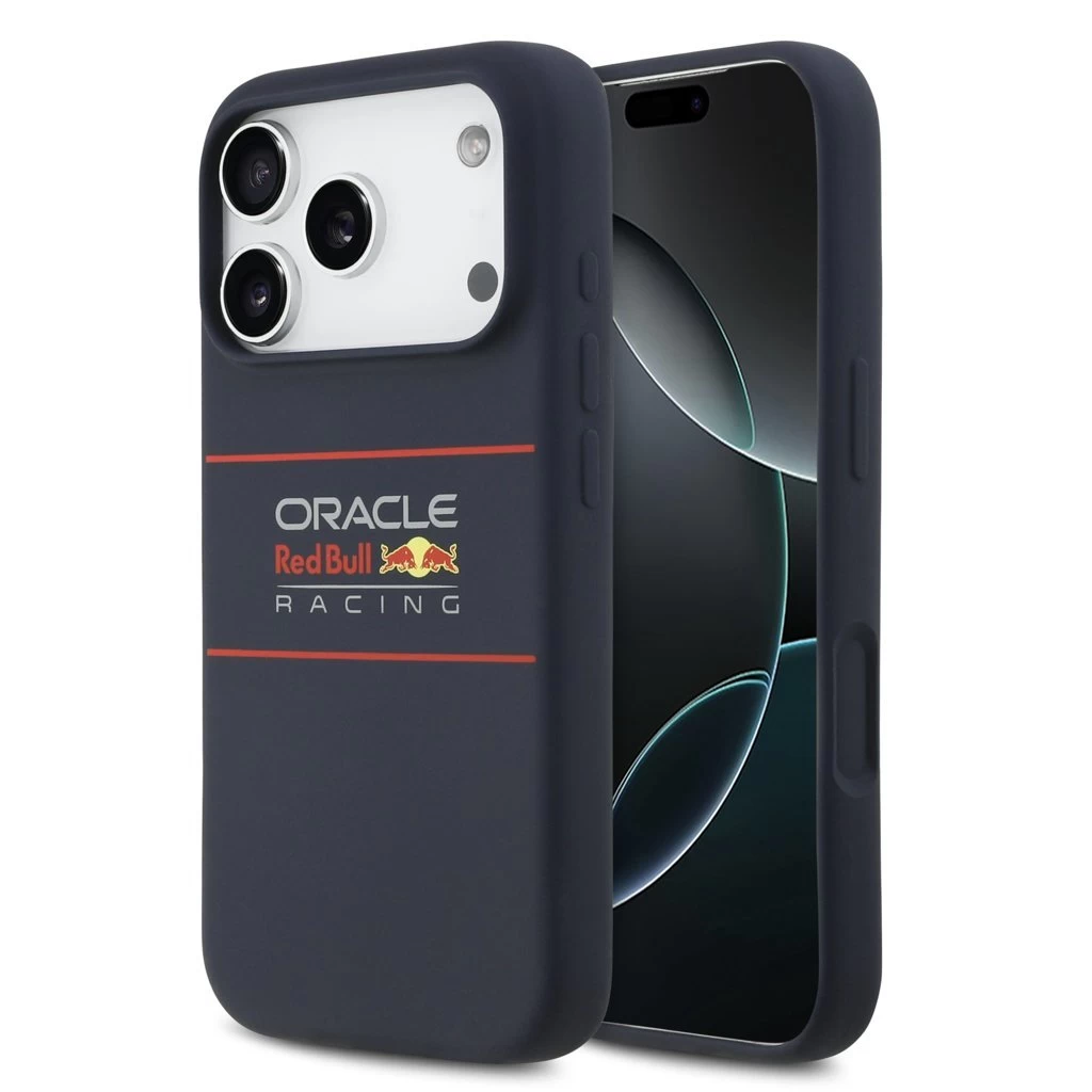 Red Bull Silicone Horizontal Logo MagSafe tok iPhone 17 Pro készülékhez tengerészkék